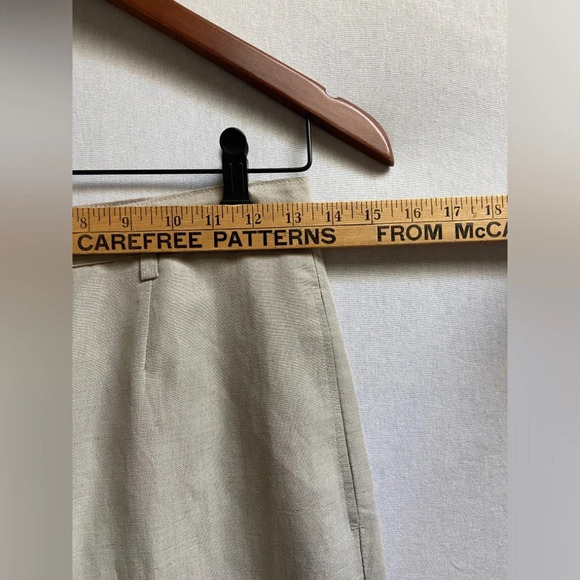 United  Colours of Benetton Made in Italy Linen blend high waisted pants Sz 42 - Picture 10 of 11